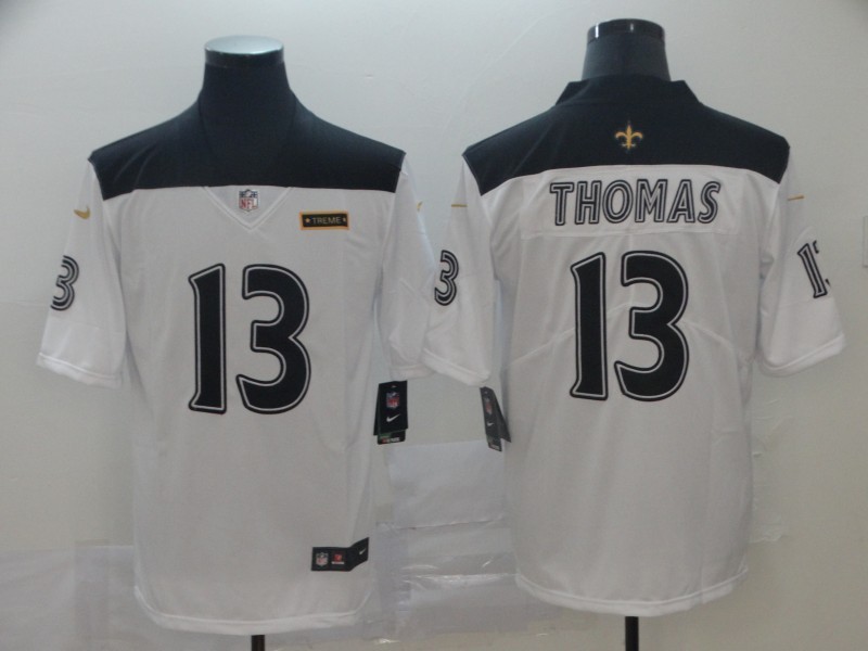 Men's New Orleans Saints Michael Thomas #13 White City Edition Jersey